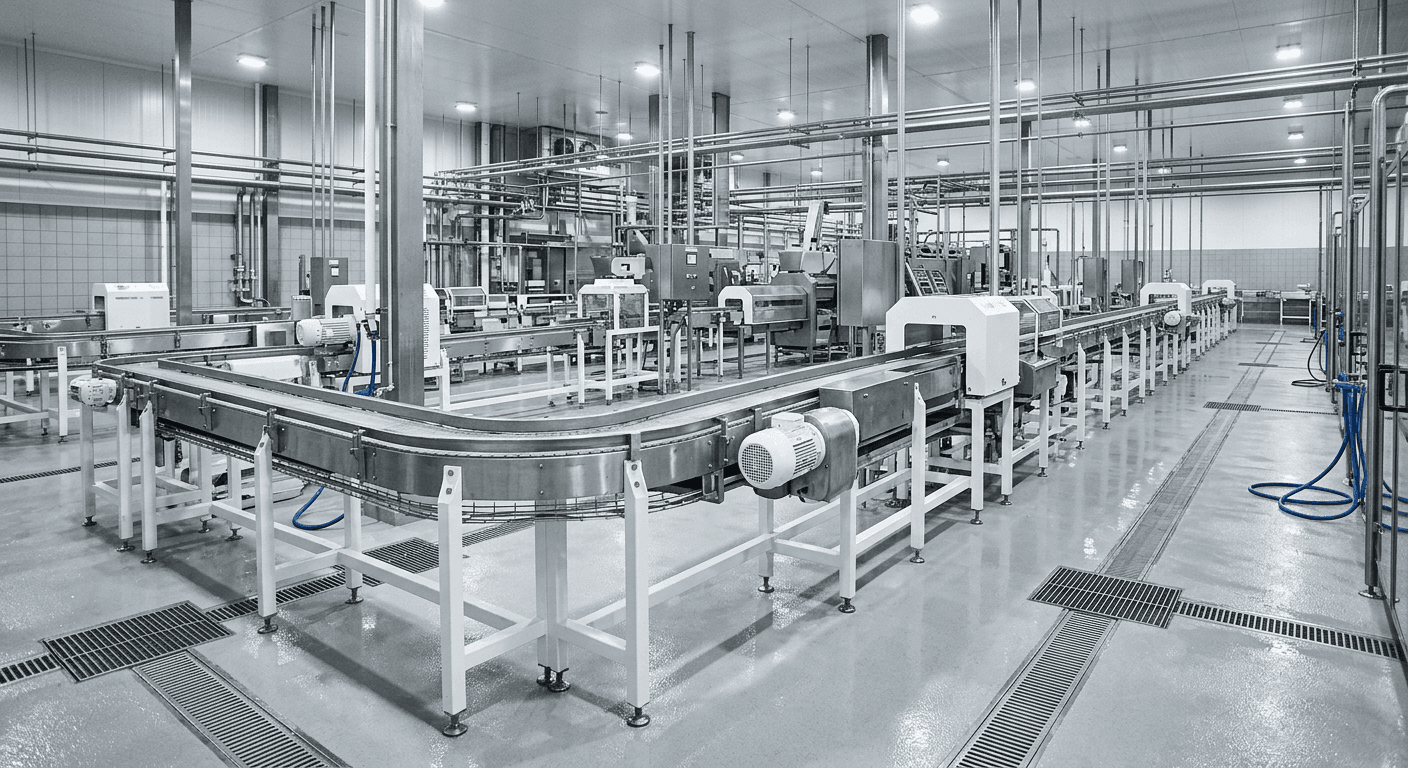 Industrial finishing applications for Food Processing